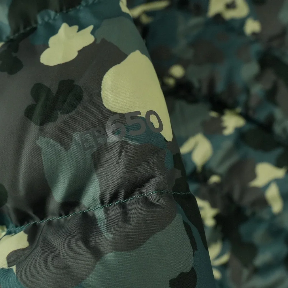 Eddie Bauer Cirruslite Jacket Womens 2XL Green Camo EB650 Puffer Down Hooded Zip